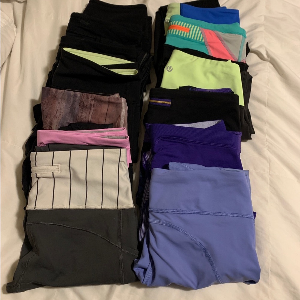 Lululemon leggings crop bundle 3 for 40$
